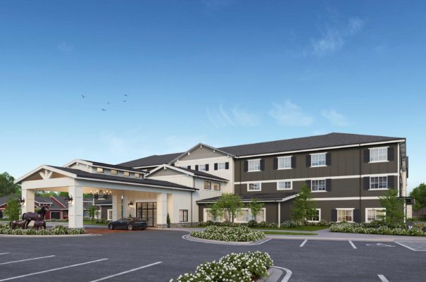 daytime exterior view of university village independent over 55 community in vancouver washington